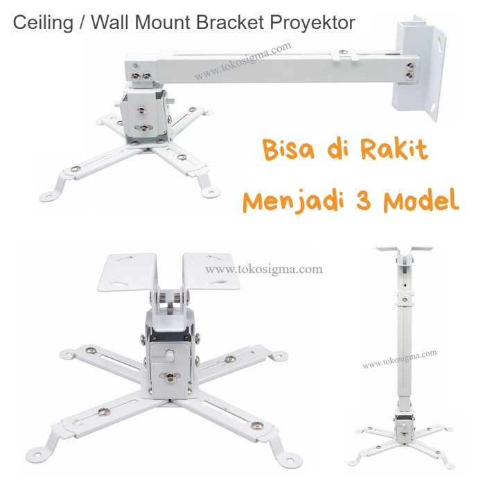 Ceiling Bracket Breket Infocus Lcd Led Proyektor Projector Plafon Hook