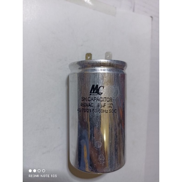 NEW Kapasitor (Capacitor) AC 8uf 450 Vac MC