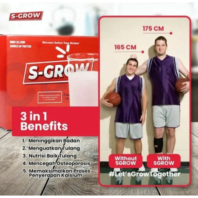 S-Grow Peninggi Badan Original BPOM