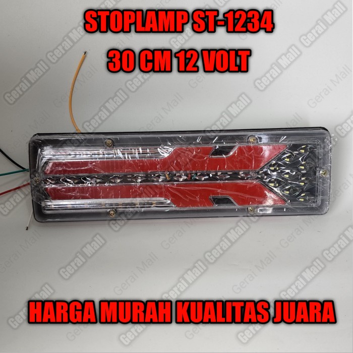 Led lampu belakang stop rem mobil pick up carry 30 cm 12 volt