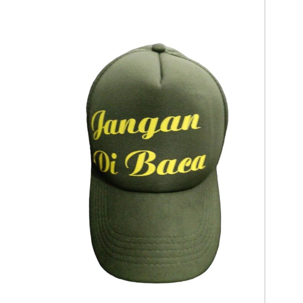 Topi Custom Sablon Design Bebas Suka Suka 1 Hari Jadi