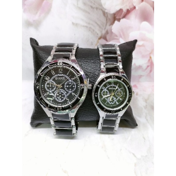 Jam Tangan Couple Rantai Murah | Krepyak / Kripyak | Jam Wanita Warna Putih Rose Gold Hitam Cantik