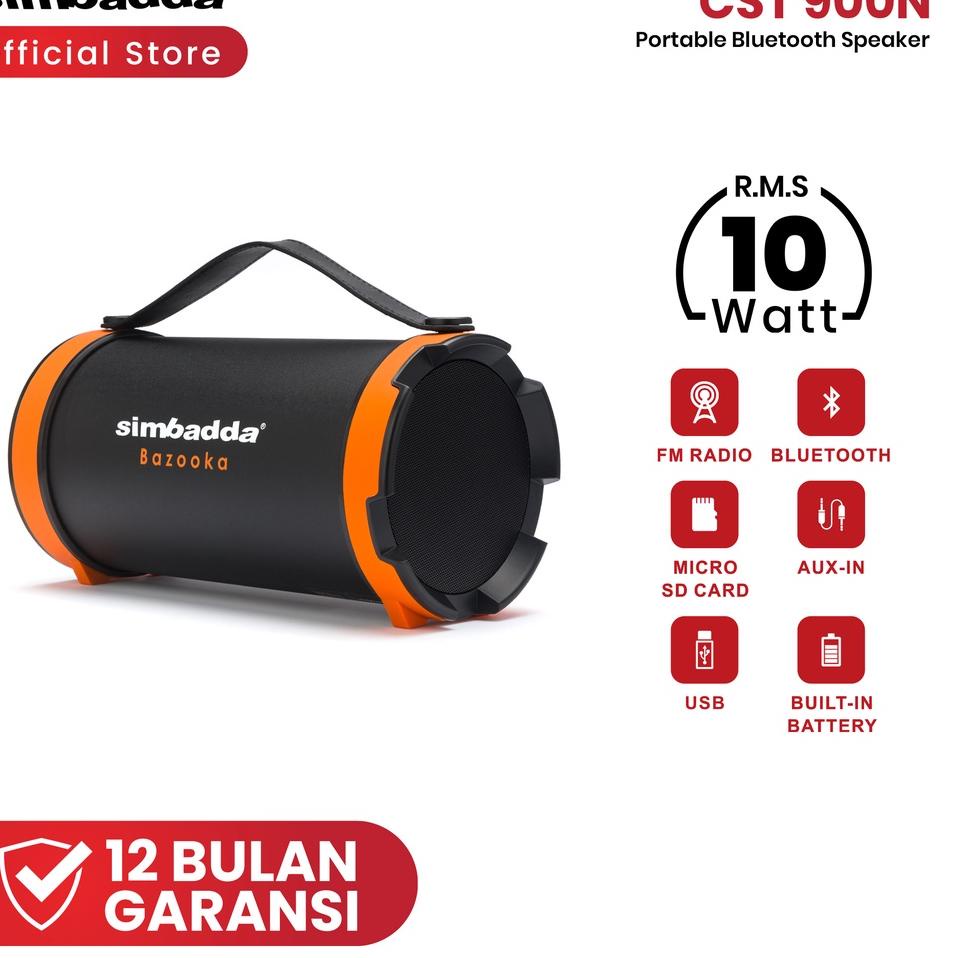KodeU0g0F Speaker Bluetooth Simbadda CST 900N - Power Sound Bazooka