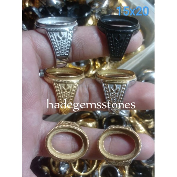 ring emban titanium super kualitas dim 15x20