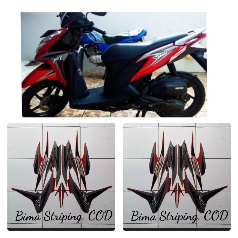 Stiker striping list full set body motor honda vario techno 125 2013
