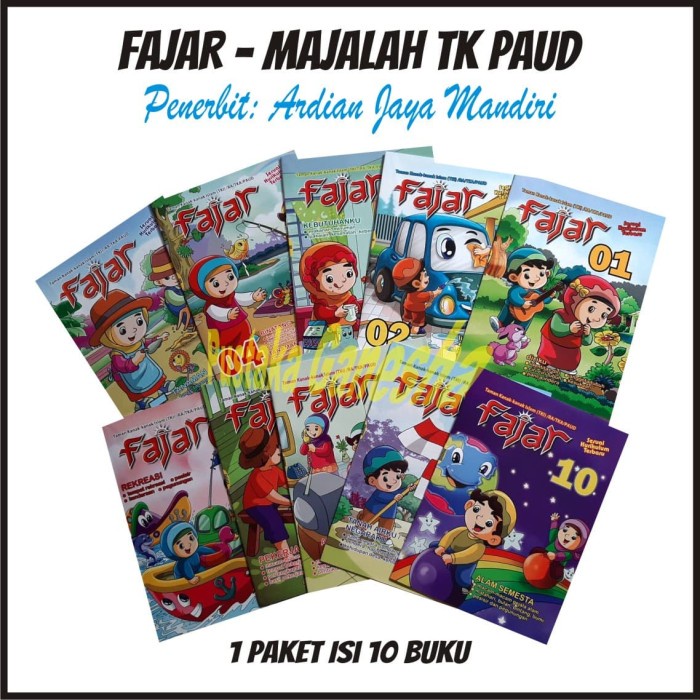 ⭐BISA COD⭐ FAJAR - Majalah Bulanan TK PAUD RA Penerbit Ardian Jaya Mandiri