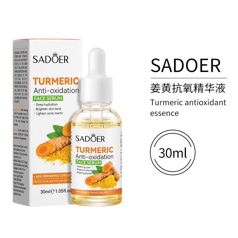 SADOER Turmeric Anti-oxidation Face Serum 30ml | Serum Wajah | Turmeric Antioxidant Serum 30ml | BISA COD -  MURAH