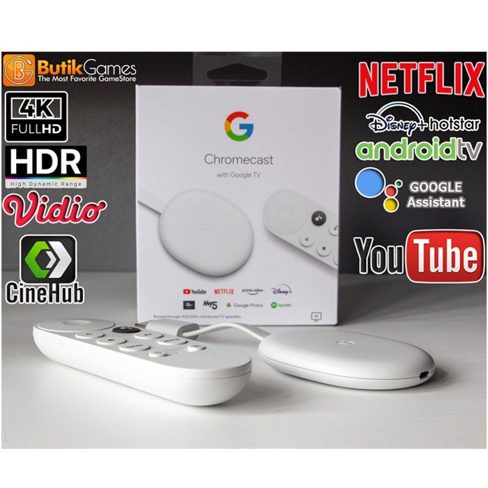 Google Chromecast Chrome Cast With Google Tv SALE