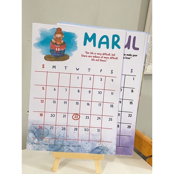 KALENDER PLANNER 2023 &quot;crafting your journey&quot; | Calender custom, kalender 2023, calender 2023