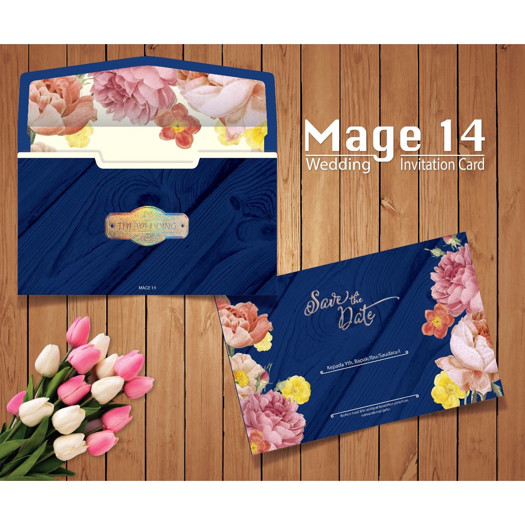 Mage 14 (Amplop + Isi) Blanko Undangan | Undangan Murah | Blangko Undangan | Free File Setting