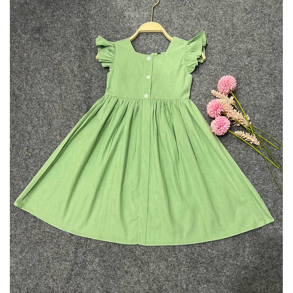 Jimmedy.id - Dress Anak Perempuan Imut Bahan Katun Untuk Umur 3 - 7 Tahun