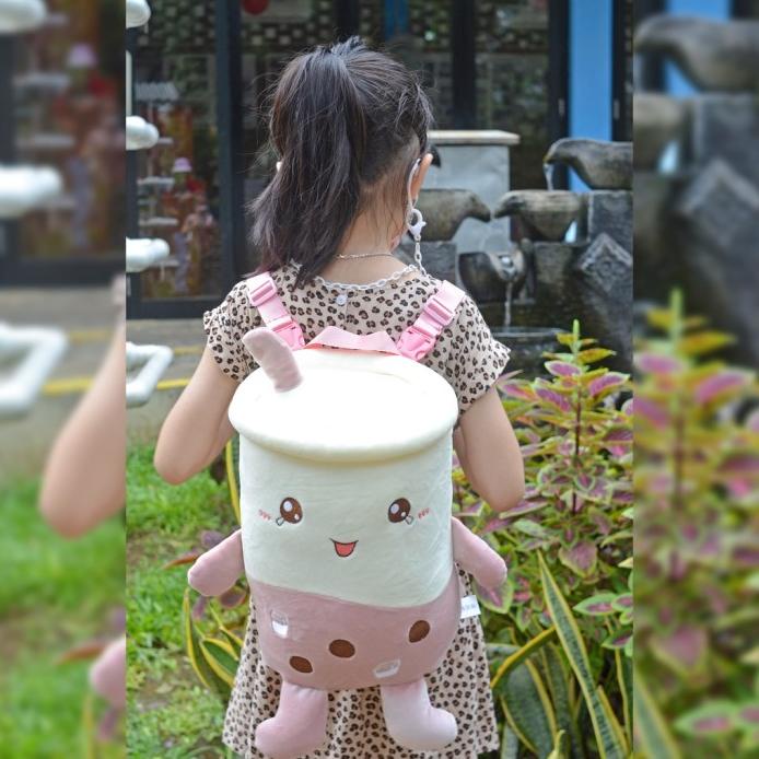 Tas Ransel Boba Tas Boneka Boba Viral Tas Anak Bentuk Boba Tas Boba