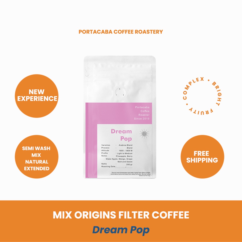 

Kopi Laspada Mix Arabika Portacaba Dream Pop 200gr