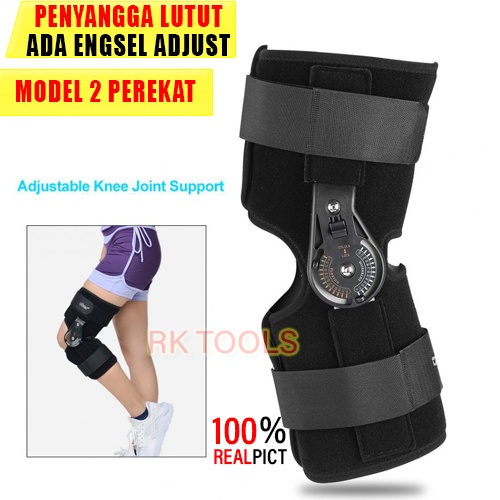 Topang Kaki Patah Terapi Penyangga Lutut Kaki Deker lutut penopang lutut Deker Penyangga Lutut ACL PCL Arthroscopy Patah Kaki Terapi Kaki Penyangga Terapi Lutut T-Scope ROM Joint  Post Op Knee Brace  alat penopang kaki kesehatan kaki  stroke pelurus kaki
