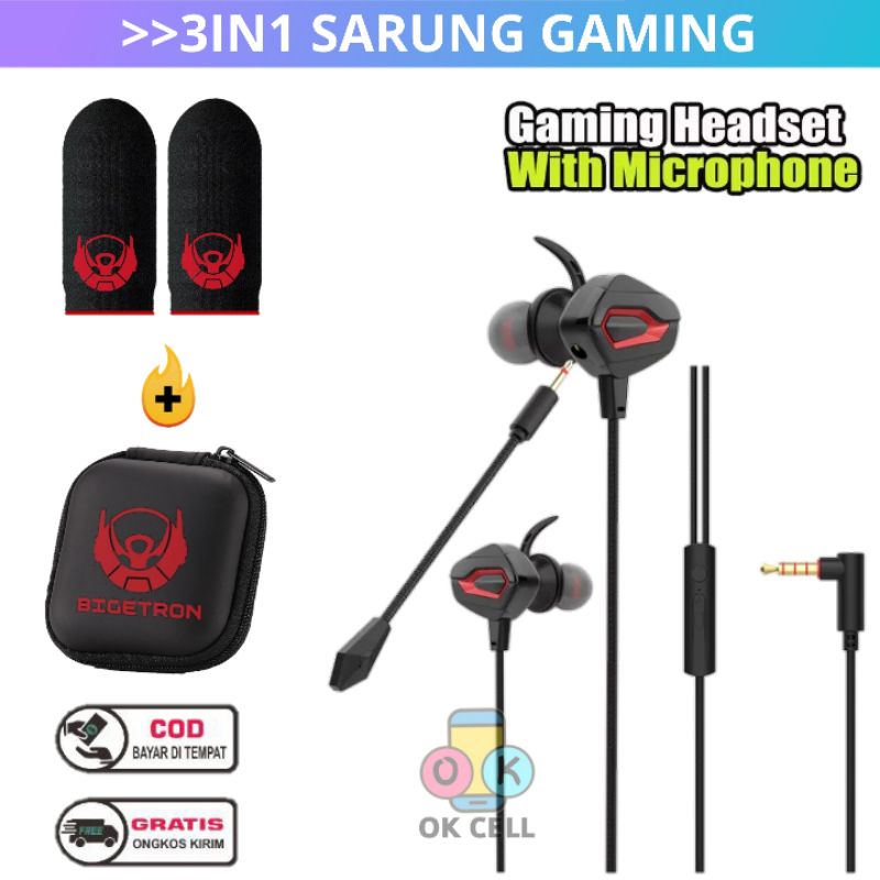 Headset Game Gaming Full Bass Stereo Hugh Quality