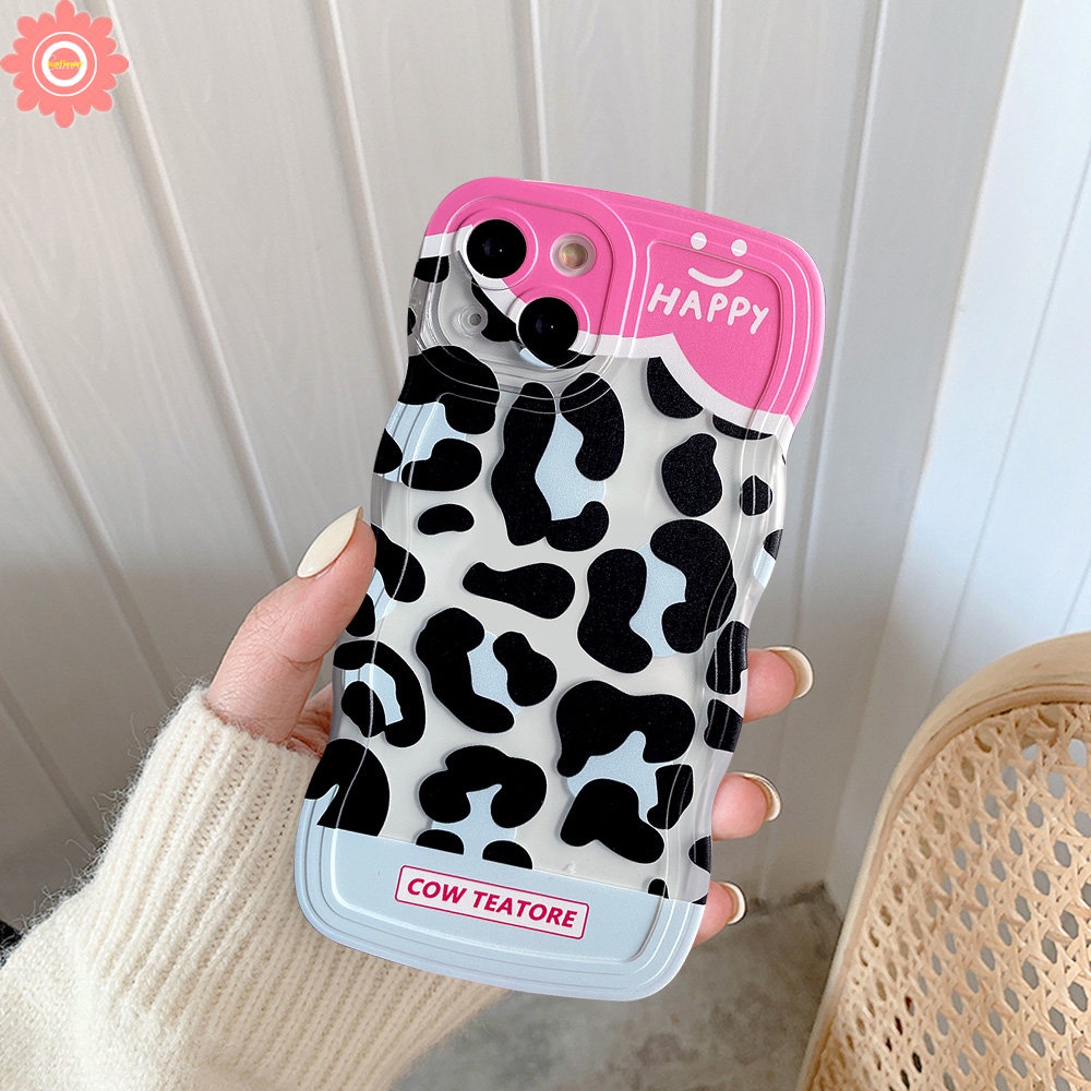 Redmi Note11 10 9 8 10s 10Pro 9Pro 11Pro+9s 11s Redmi 12C 10 10C 9T 9A 9C 9 10A A1 A1+POCO M3 X3 NFC Pro Motif Denim Splicing Leopard Motif Sapi Lembut Bergelombang Edge Case