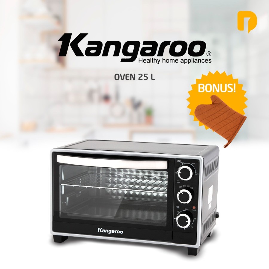 Oven listrik Kangaroo Oven 25 L Daya 800 Watt