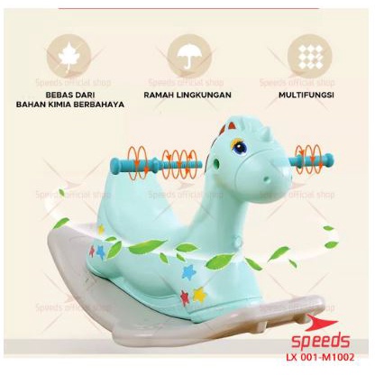 SPEEDS Kuda Kudaan Mainan Anak Ride On Rocking Horse Jungkat Jungkit Hiburan Anak Aman dan Awet -M1002