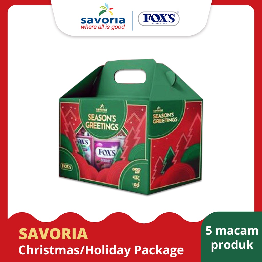 Exp Lama (COD) SAVORIA Christmas / Holiday Hampers - FOX'S, YUZU, KRIZZI, POPSTAR, Berkualitas