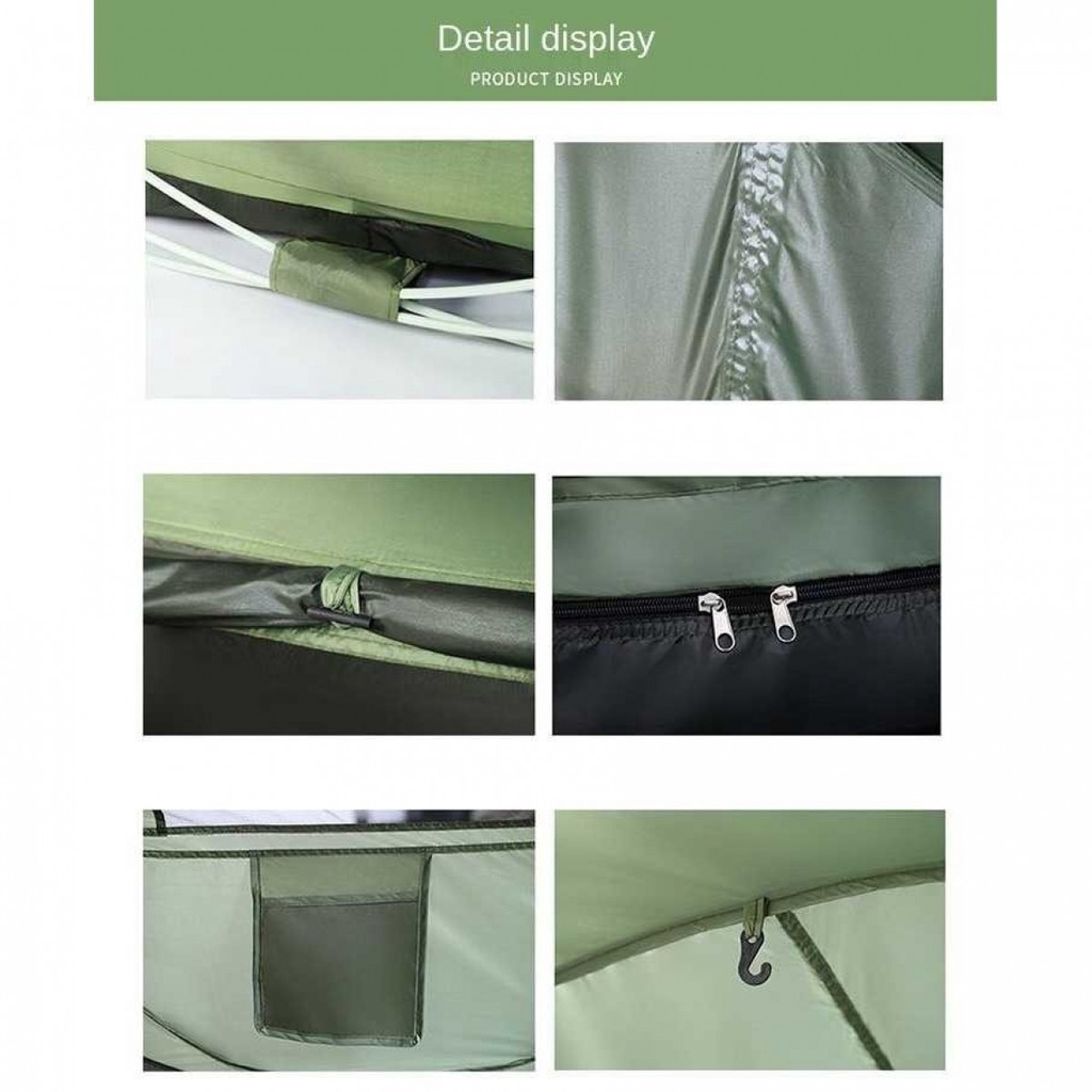 Tenda Camping Dome Outdoor Kapasitas 4 Orang Windproof Waterproof