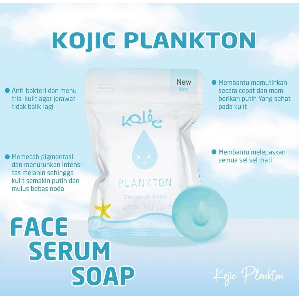 SABUN KOJIC PLANKTON BRIGHT &amp; GLOW SOAP 40g ORIGINAL BPOM / KOJIC SOAP
