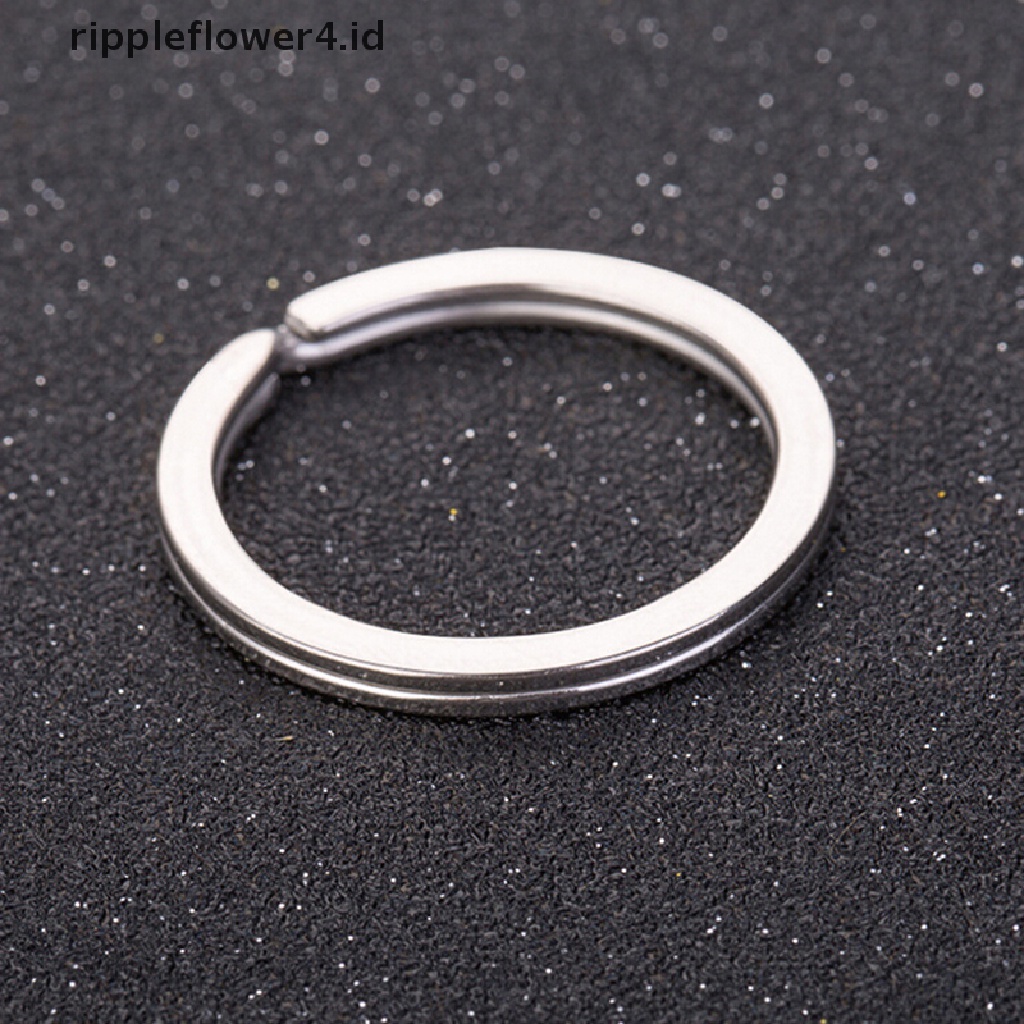 {rippleflower4.id} 30pcs Dipoles Silver Split Ring Keyrings Gantungan Kunci Hoop Loop Key Holder DIY~