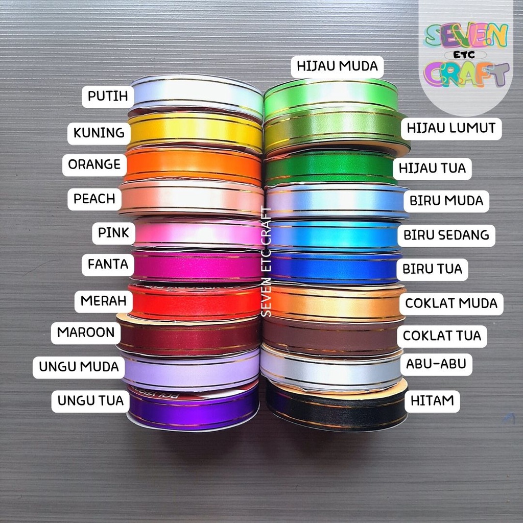 

Pita Kado Jepang List Emas 3/4 inch (2 cm)