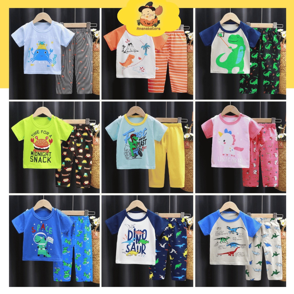 Setelan Baju celana panjang bayi newborn sampai 2 than Baju bayi karakter Stelan Anak