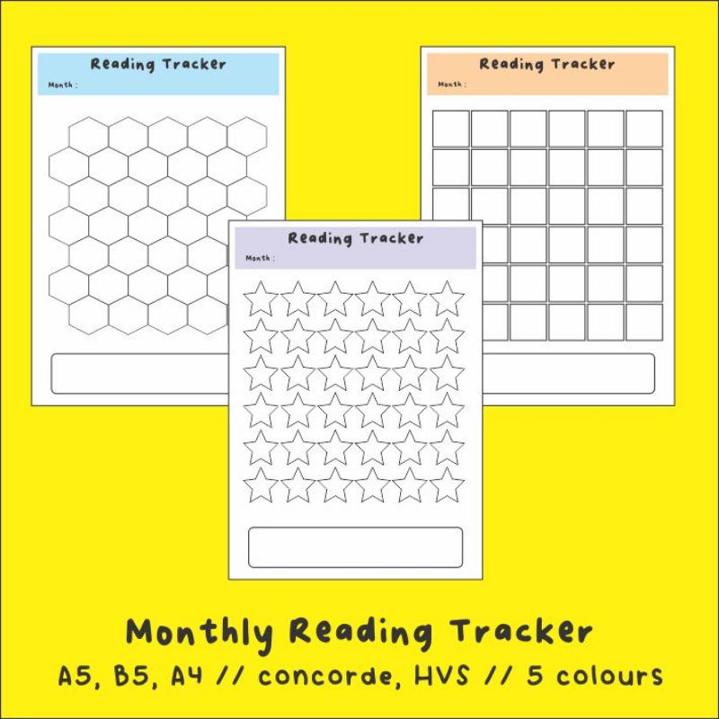 

shainalite One Month Reading Tracker