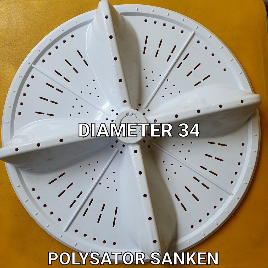 SPAREPART  Pulsator mesin cuci sanken/toshiba diameter 34cm gerigi 11 (WPST-193C)/sparepart mesin cuci kulkas ac/mesin cuci