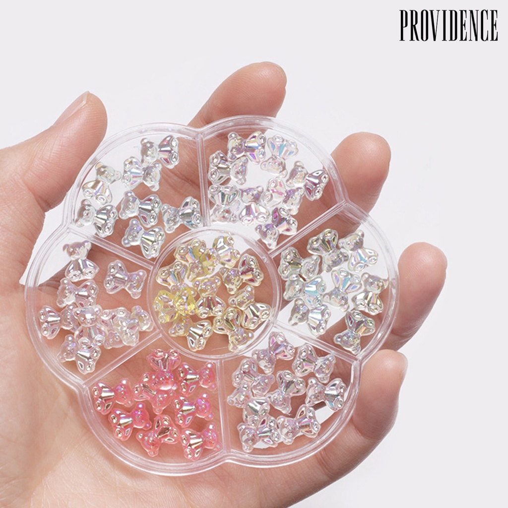 Providence 1kotak Nail Art Decor Tiga Dimensi Tidak Jatuh DIY Rhinestones Bow Bear Mixed Heart Plum Blossom Plate Nail Ornament Nail Salon Supply