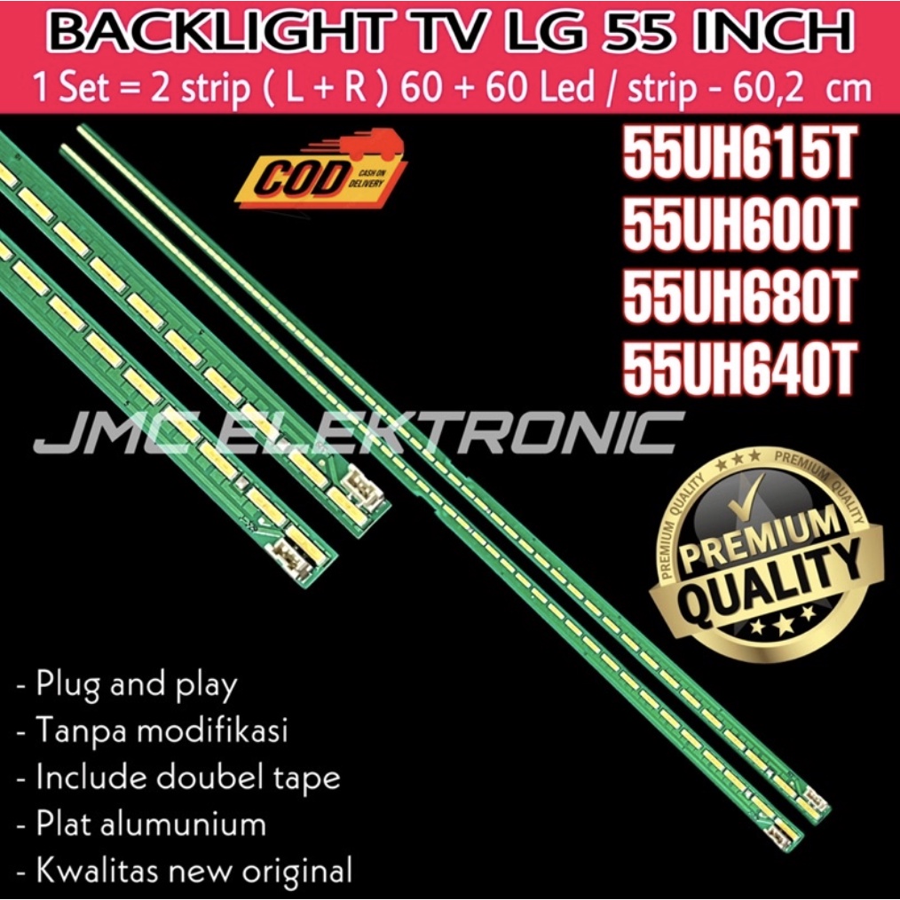 BACKLIGHT TV LED LG 55 INC 55UH615T 55UH600T 55UH645T 55UH680T 55UH615 55UH600 55UH645 55UH680 LAMPU BL LG 55UH