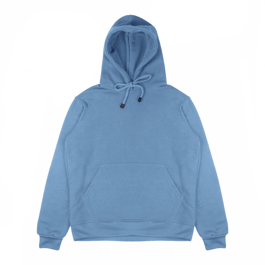 Buffback Sweater Hoodie Polos - Steel Blue