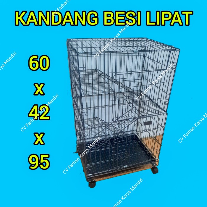 Kandang kucing kelinci tingkat 3