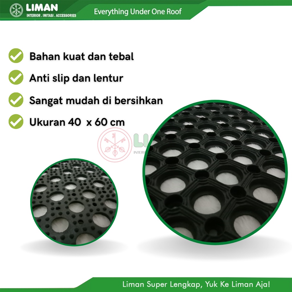 Keset Lubang Kamar Mandi Keset Rumah Luar Ruangan Anti Slip