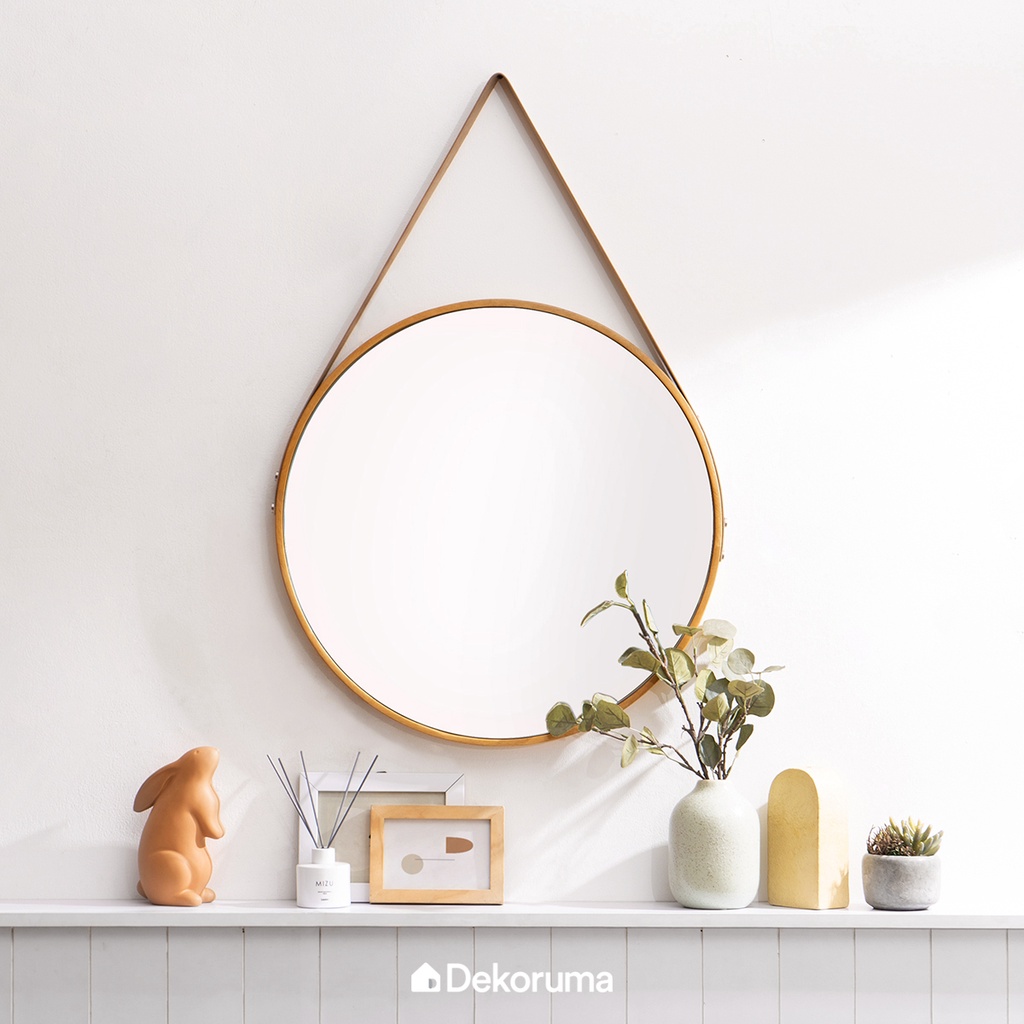 Dekoruma RIYO Cermin Dinding Bulat 60 cm | Round Mirror