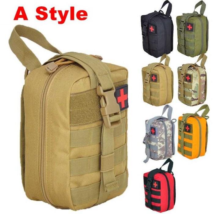 Tas Medis P3K Army Pouch Pinggang Obat First Aid Kit Medical Bag