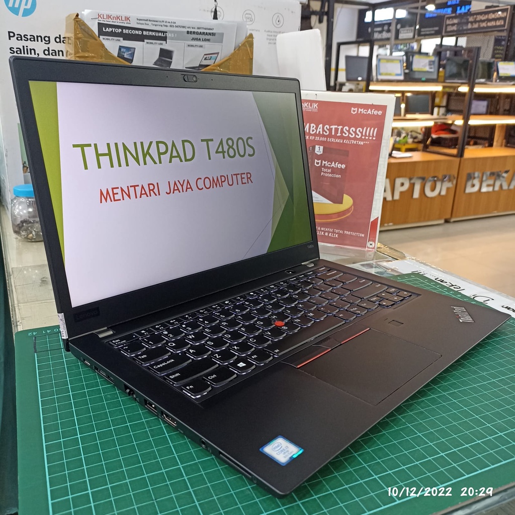 LAPTOP MURAH LENOVO THINKPAD T480S CORE i7 GEN 8 8GB 512GB SSD 14 FHD WINDOWS