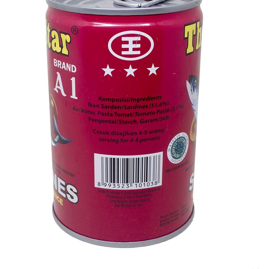 

Diskon✔️Paket 2 pcs Three Star Sarden mini saus tomat Makanan Kaleng 425 g|RA1