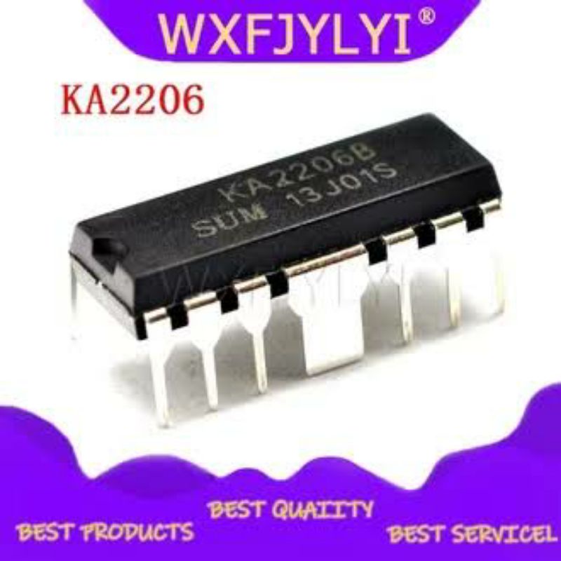 IC KA2206B KA2206 KA 2206B Stereo Amplifier DIP12 with Power