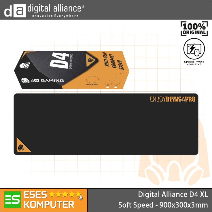 Mousepad DA Digital Alliance D4 XL | 90x30x0.3CM | Mouse Pad Gaming