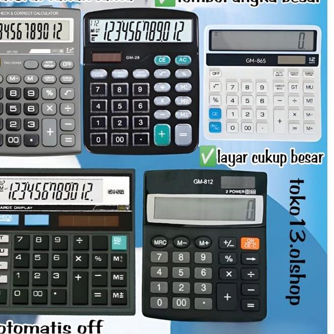 

Harga Terjangkau kalkulator penghitung 12Digit cek and correct ⭐ Toko13 ⭐+