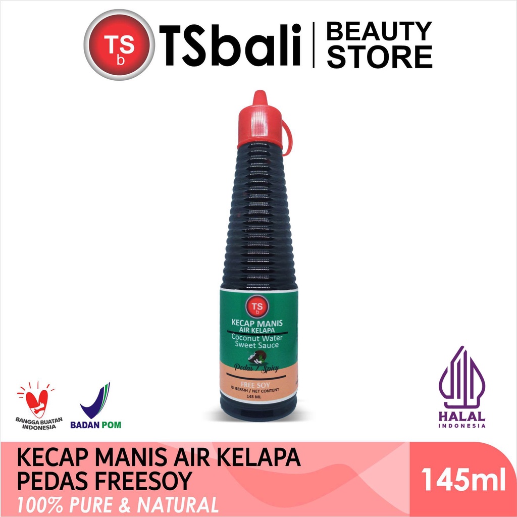 

Kecap Manis Air Kelapa Pedas Freesoy 145ml TSb - BPOM