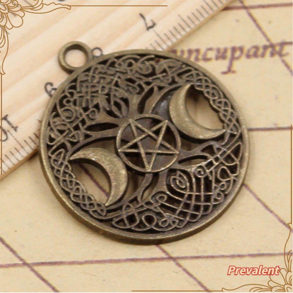 Preva Liontin Pentagram Ilmu Sihir Magic Charm Triple Moon