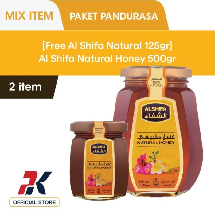 

[FREE Al Shifa Natural Honey 125gr] Al Shifa Natural Honey 500 gr