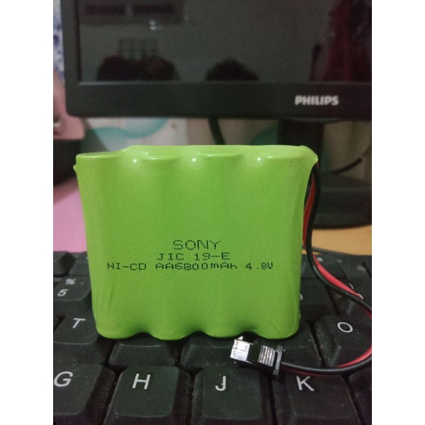 Baterai rakit SONY AA ni.cd 6800mah 4.8v