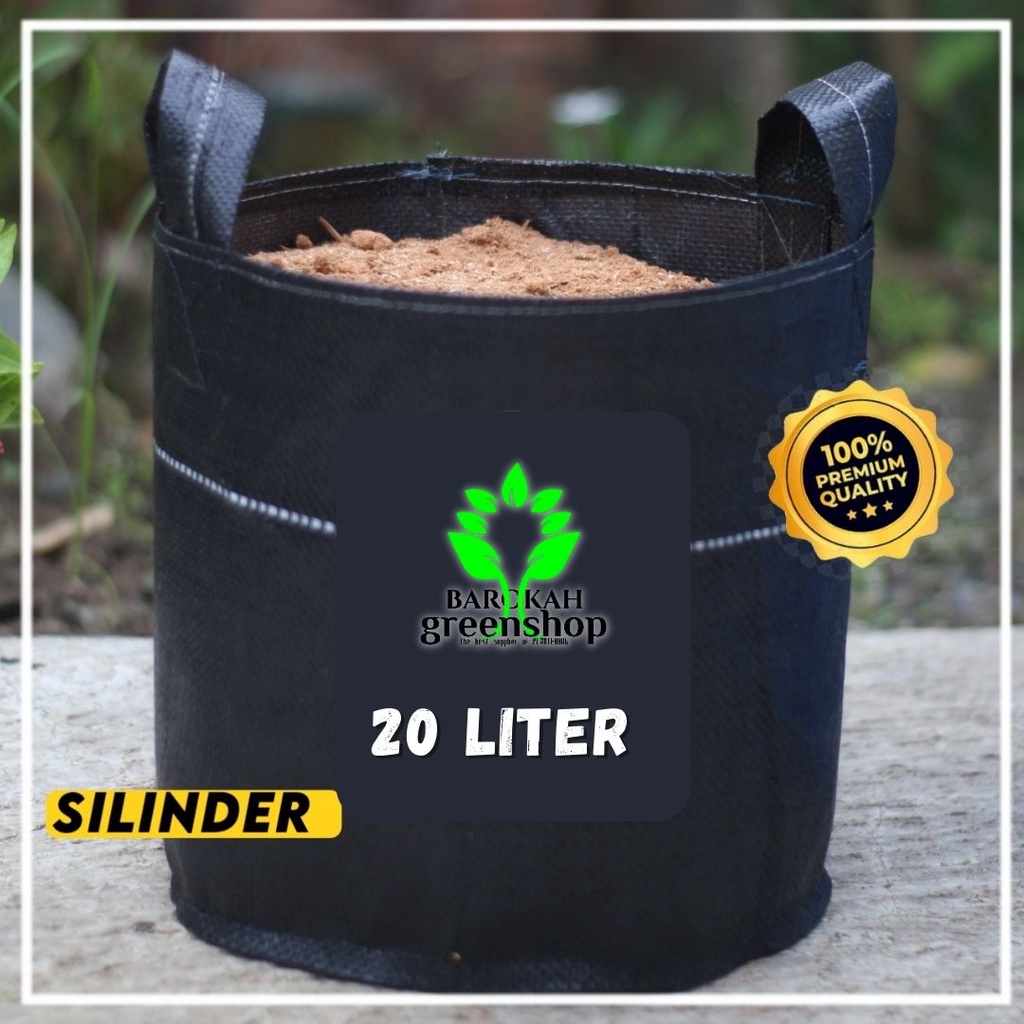 Planter bag 20 liter bulat - pot - media tanam