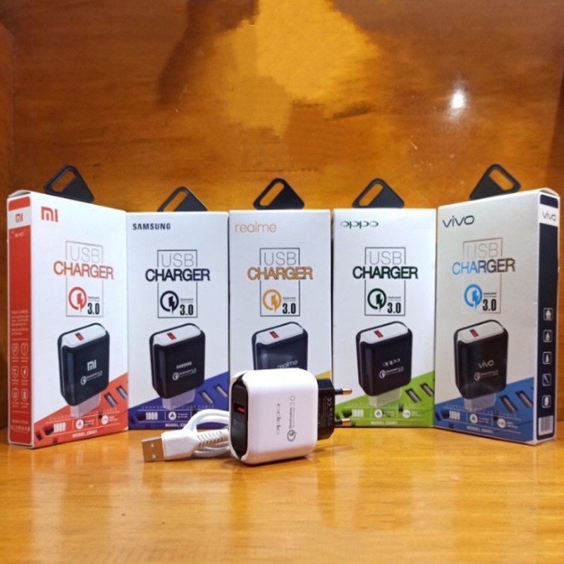 Charger Branded 3A Qualcomm ZB-001 type-C (Support Fast Charging)