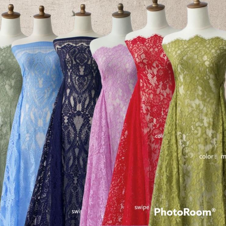 Viral Bakal Kain Kebaya Brokat Semi Prancis Katun, Kain Brokat Semi Francis