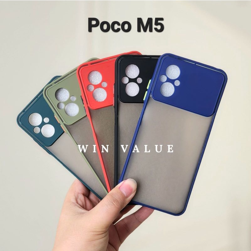 Poco M5 Poco M5S Case Dove Matte + Kamera Protect Case Poco M5 Poco M5S